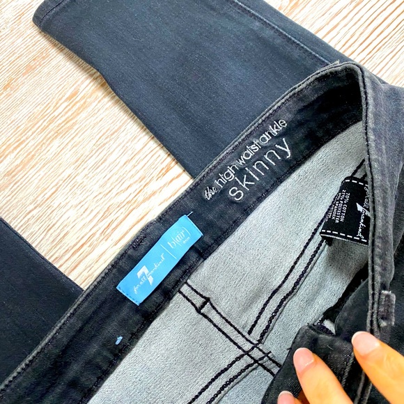 NEW 7 For All Mankind The Ankle Skinny Jeans 28 - Picture 8 of 10